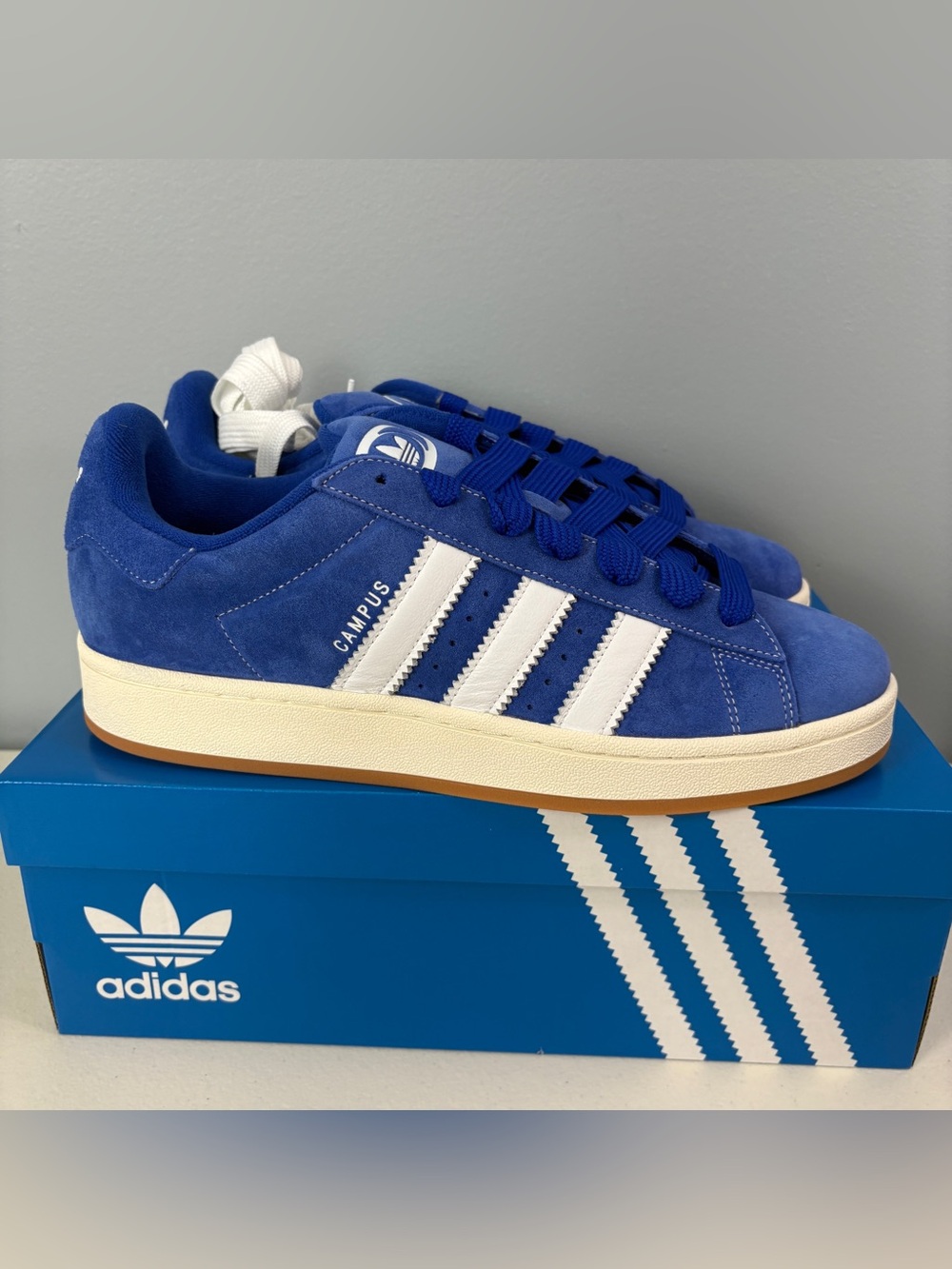 Adidas Originals Campus 00s Sneakers Semi Lucid Blue/White H03471 Mens Sz 11.5